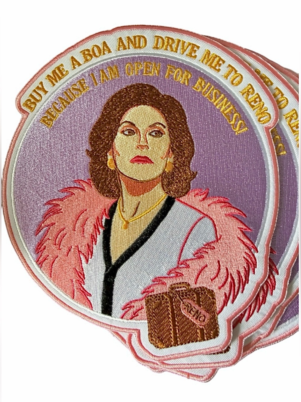 Unisex Unbranded Gilmore Girls Emily Gilmore Patch One Size Purple Pink